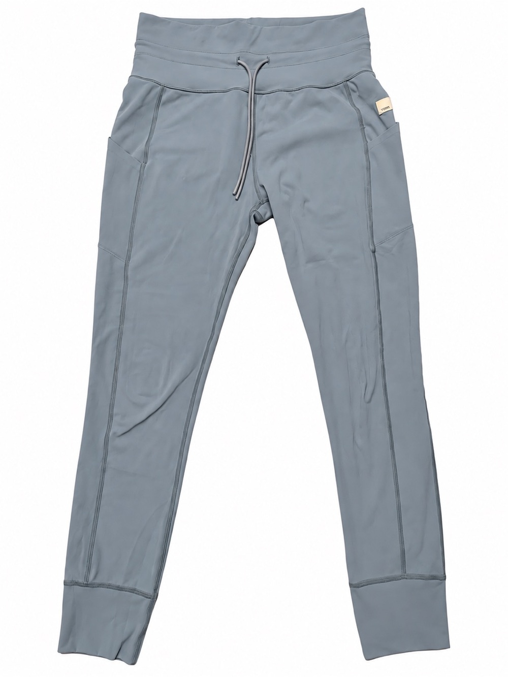 Vuori Daily Pocket Leggings M Blue Gray High Rise Drawstring VW490